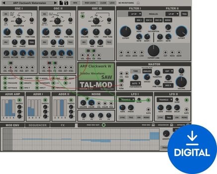 VST Instrument TAL SOFTWARE Mod Synthesizer (Produto digital) - 1