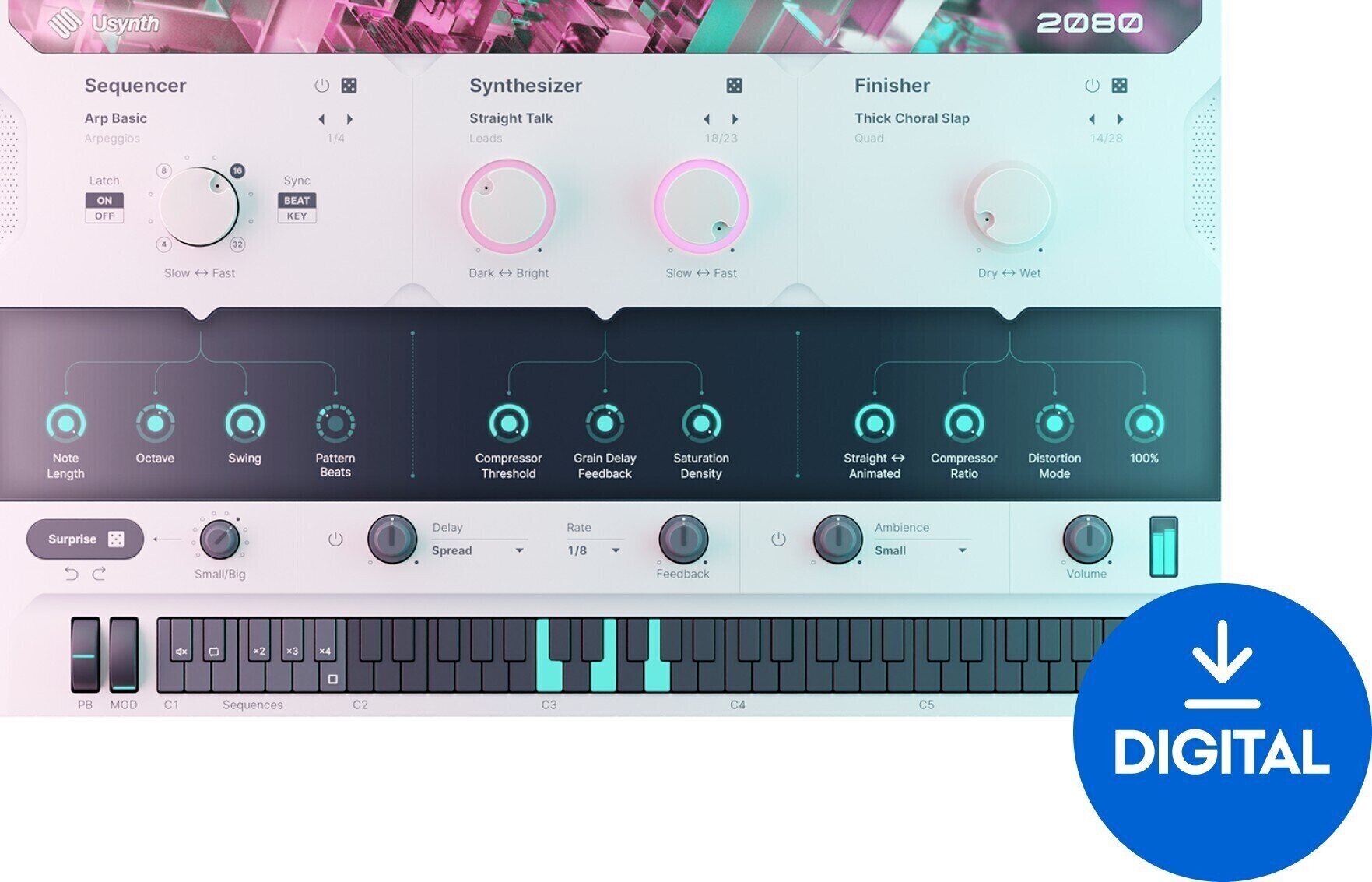 VST Instrument UJAM Usynth 2080 (Digital product)