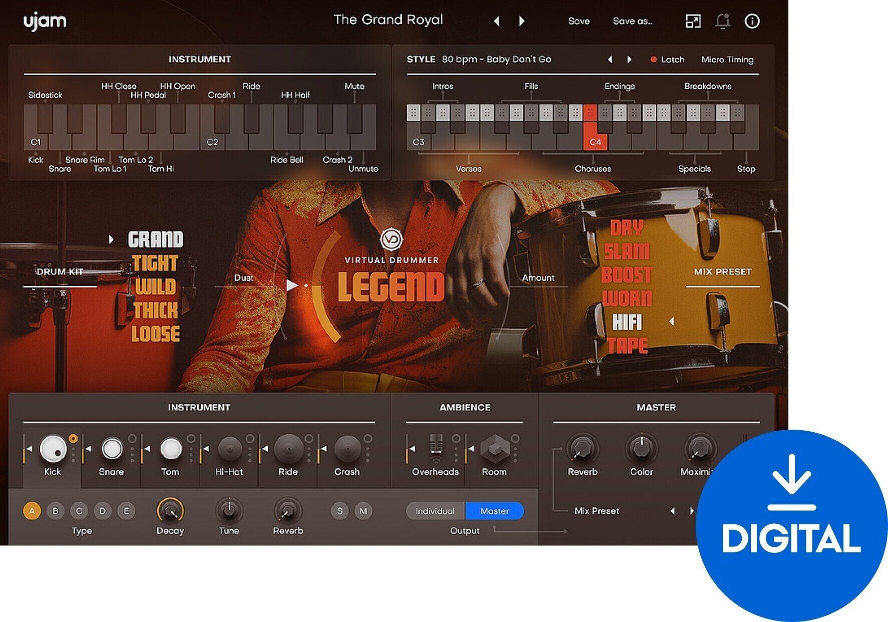 VST Instrument UJAM Legend (Digital product)
