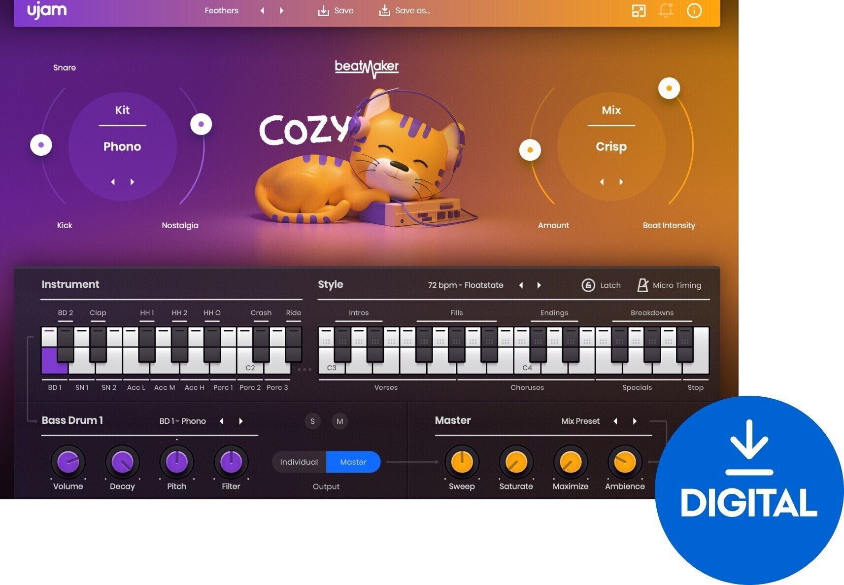 VST Instrument UJAM Cozy (Digital product)