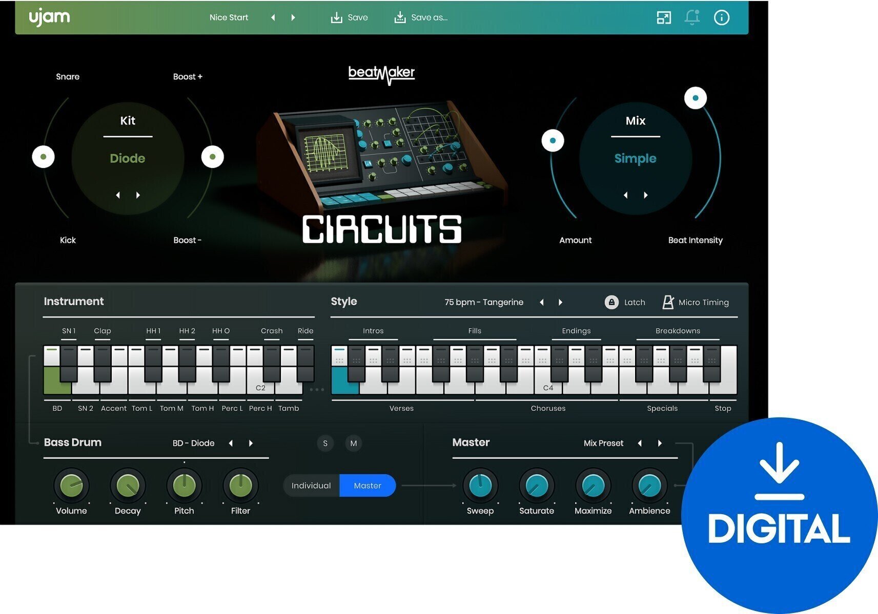 VST Instrument UJAM Circuits (Digital product)