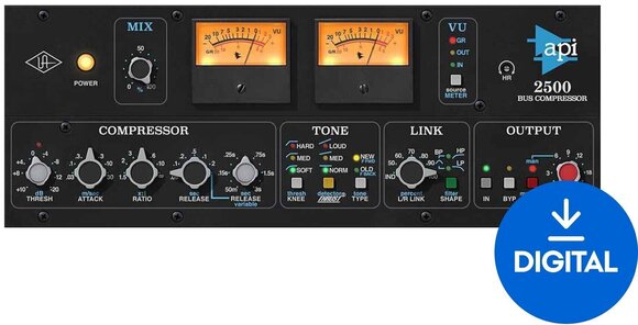 Procesador de efectos de complemento de software Universal Audio API 2500 Bus Compressor (Producto digital) - 1
