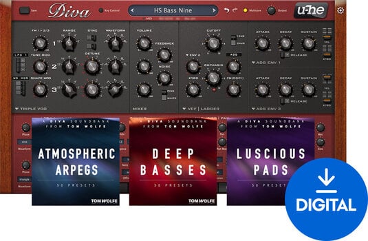 VST Instrument u-he Software Diva Tom Wolfe Bundle (Digitalni izdelek) - 1