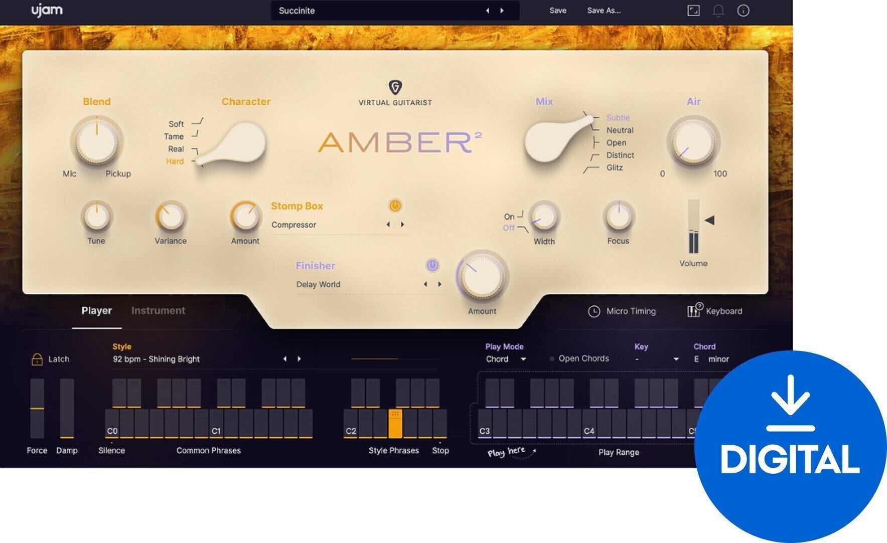 VST Instrument UJAM Amber 2 (Дигитален продукт)