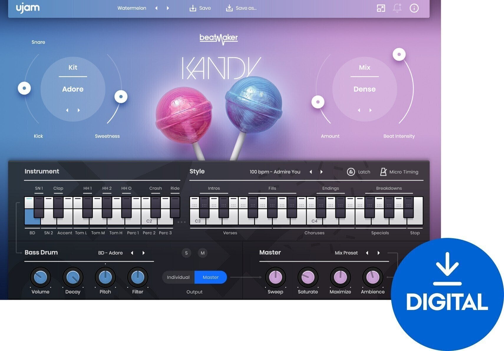 VST Instrument UJAM Kandy (Digitaalne toode)
