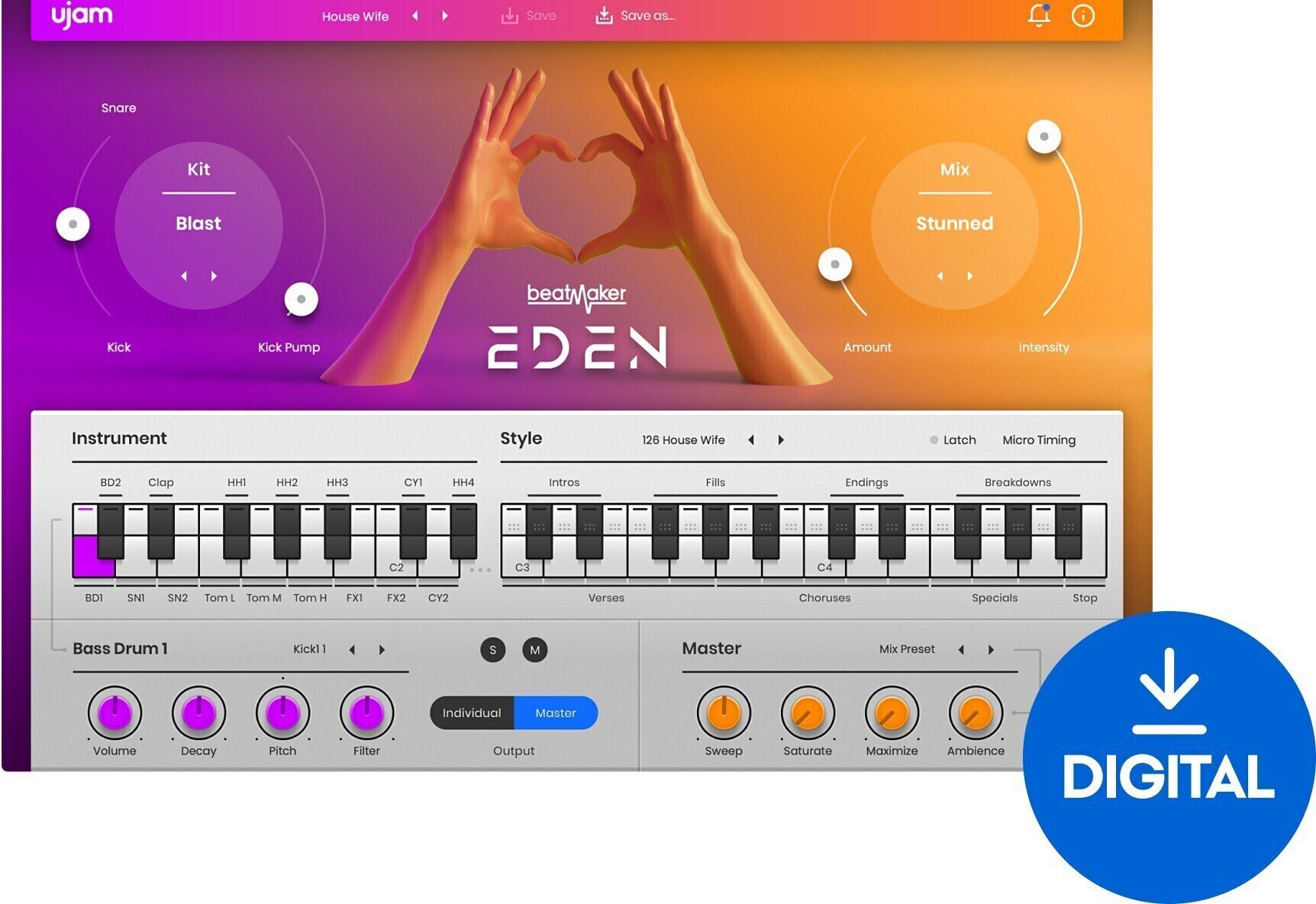 VST Instrument UJAM Eden 2 (Digital product)