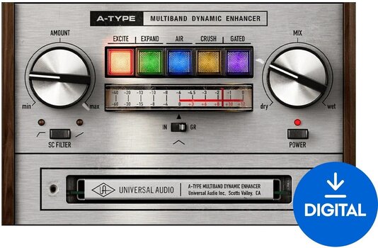 Студио софтуер Plug-In ефект Universal Audio A-Type Multiband Dynamic Enhancer (Дигитален продукт) - 1