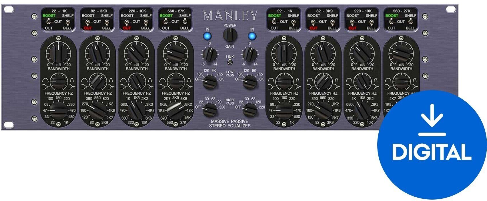 FX-prosessori-ohjelmistolisäosa Universal Audio Manley Massive Passive EQ (Digitaalinen tuote)