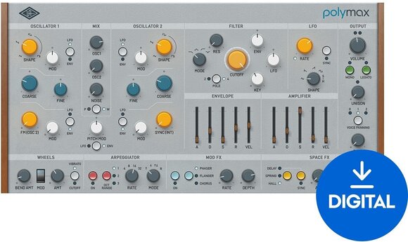 VST Instrument Universal Audio PolyMAX Synth (Digitalni izdelek) - 1