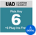 Studijski software plug-in efekt Universal Audio Custom 6 Plus (Digitalni izdelek)