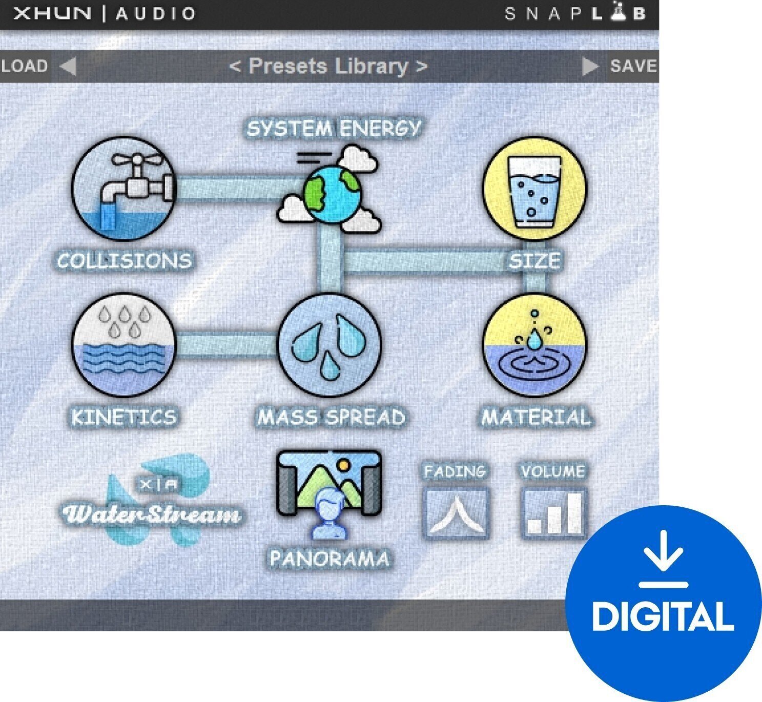 Студійне програмне забезпечення Plug-In ефект XHUN Audio Xhun WaterStream (Цифровий товар)