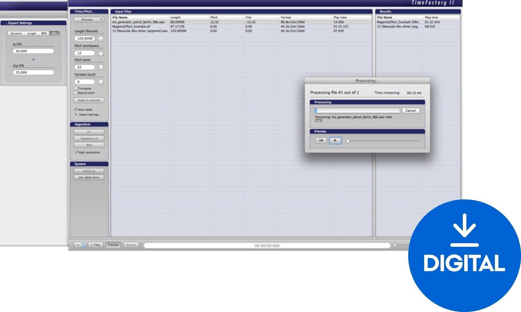 Software Plug-In FX Processor Zynaptiq TIME FACTORY (Digital product)