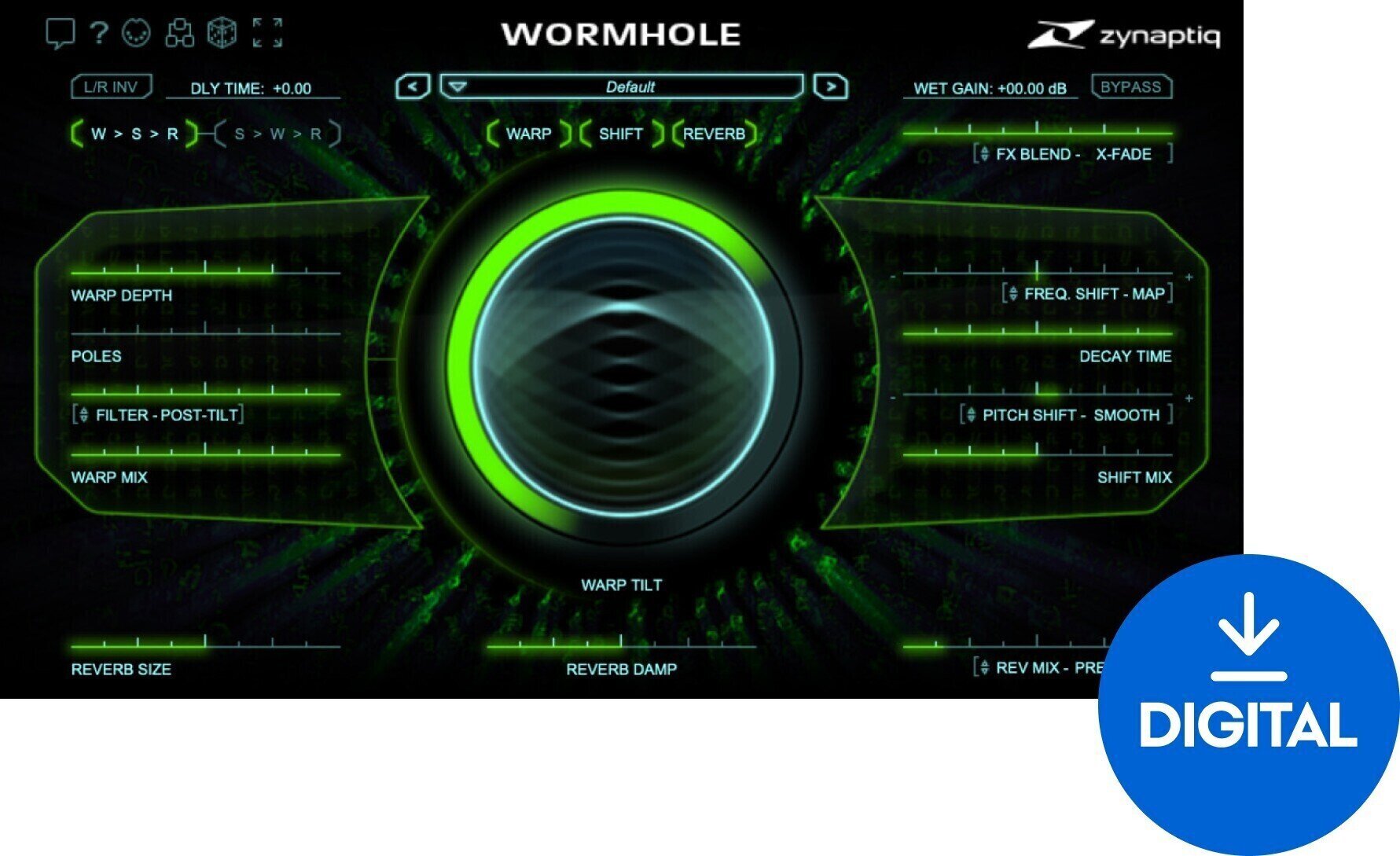 Studio-Effekt-Plugin Zynaptiq WORMHOLE (Digitales Produkt)