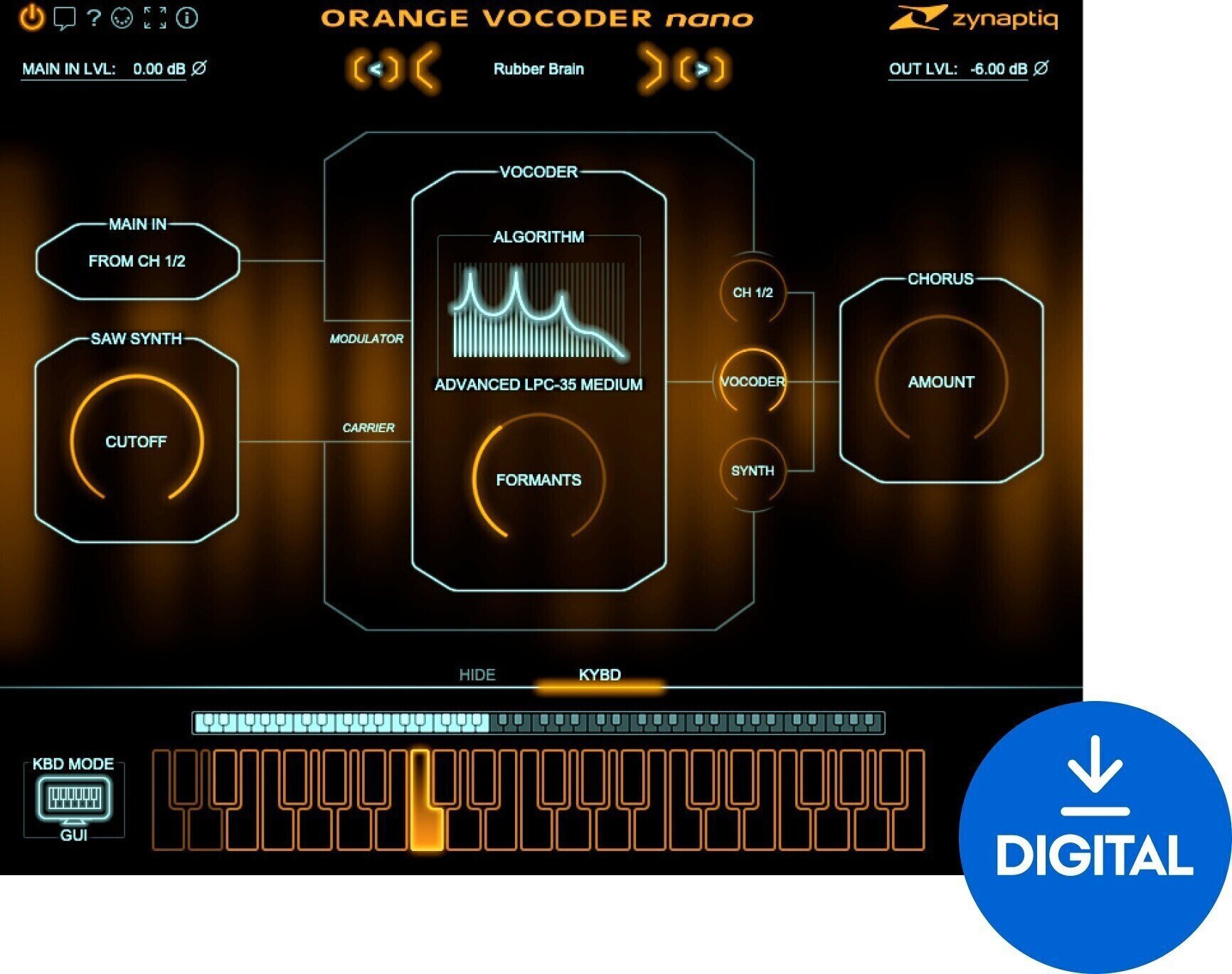 Virtuális effekt Zynaptiq ORANGE VOCODER NANO (Digitális termék)