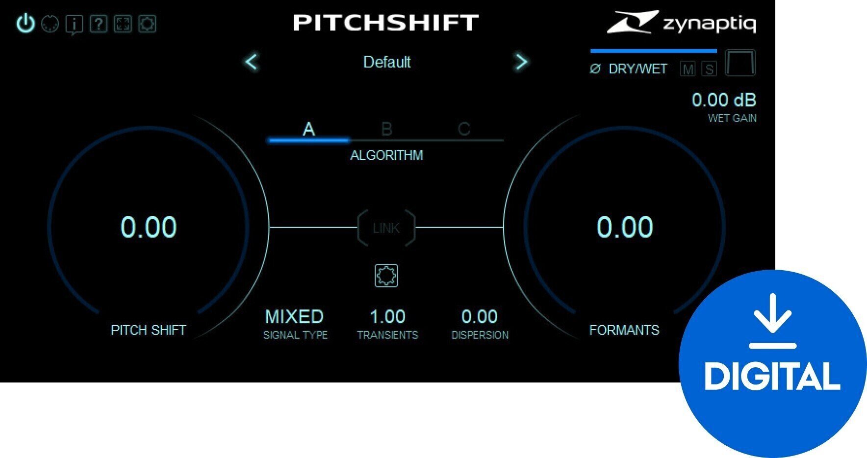 Studio-Effekt-Plugin Zynaptiq PITCHSHIFT (Digitales Produkt)