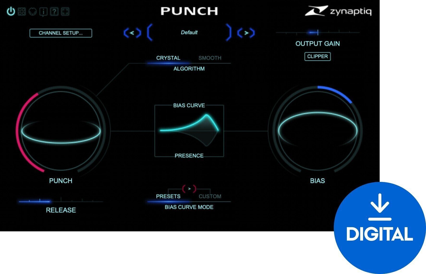 Oprogramowanie studyjne Plug-In efekt Zynaptiq PUNCH (Produkt cyfrowy)