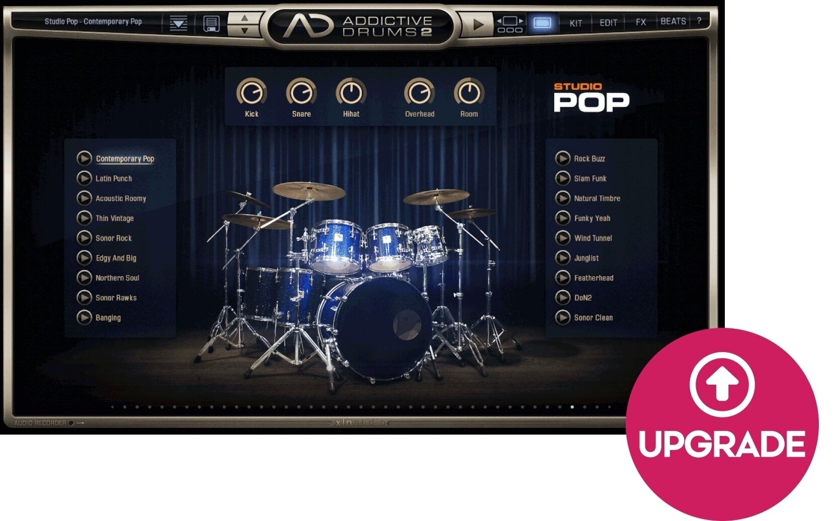 Update / Upgrade / Expansion XLN Audio AD2: Studio Pop (Digital product)
