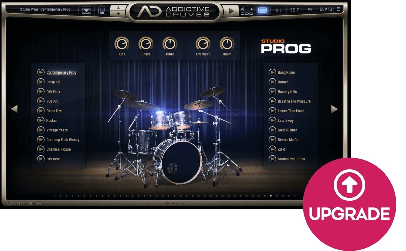 Update / Upgrade / Expansion XLN Audio AD2: Studio Prog (Digital product)