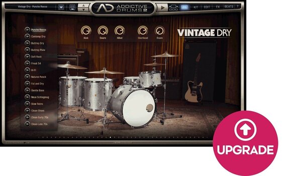Update / Upgrade / Expansion XLN Audio AD2: Vintage Dry (Дигитален продукт) - 1
