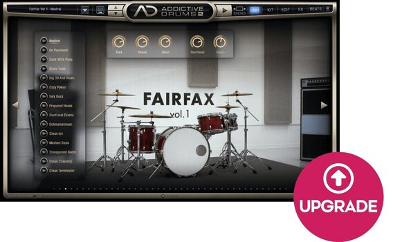 Update / Upgrade / Expansion XLN Audio AD2: Fairfax Vol. 1 (Digitální produkt) - 1