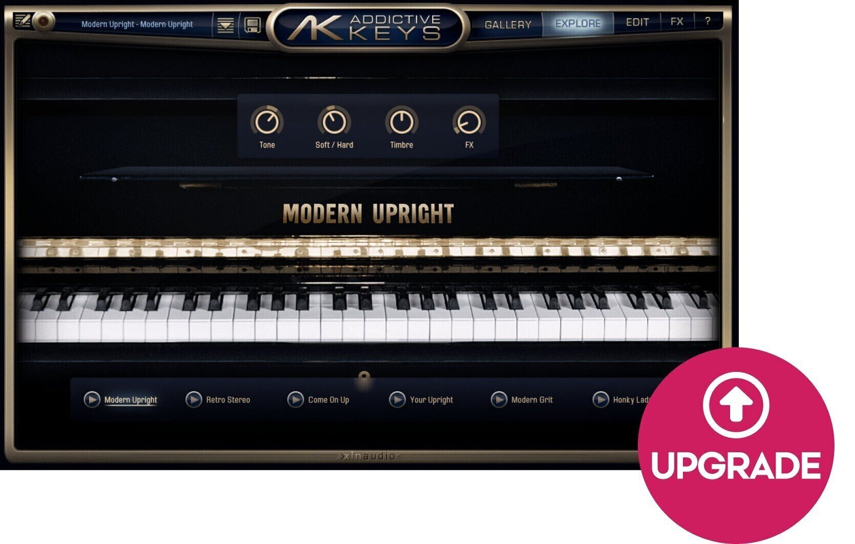 Update / Upgrade / Expansion XLN Audio AK: Modern Upright (Produkt cyfrowy)
