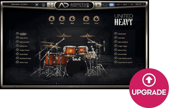 Update / Upgrade / Expansion XLN Audio AD2: United Heavy (Digitalni proizvod) - 1