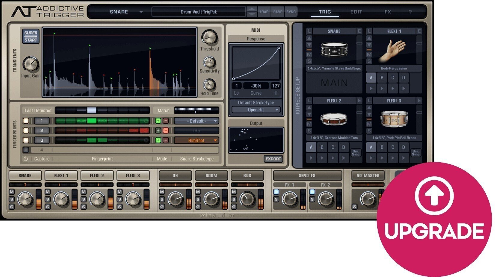 Update / Upgrade / Expansion XLN Audio Trigger: Drum Vault Exp. (Digital produkt)