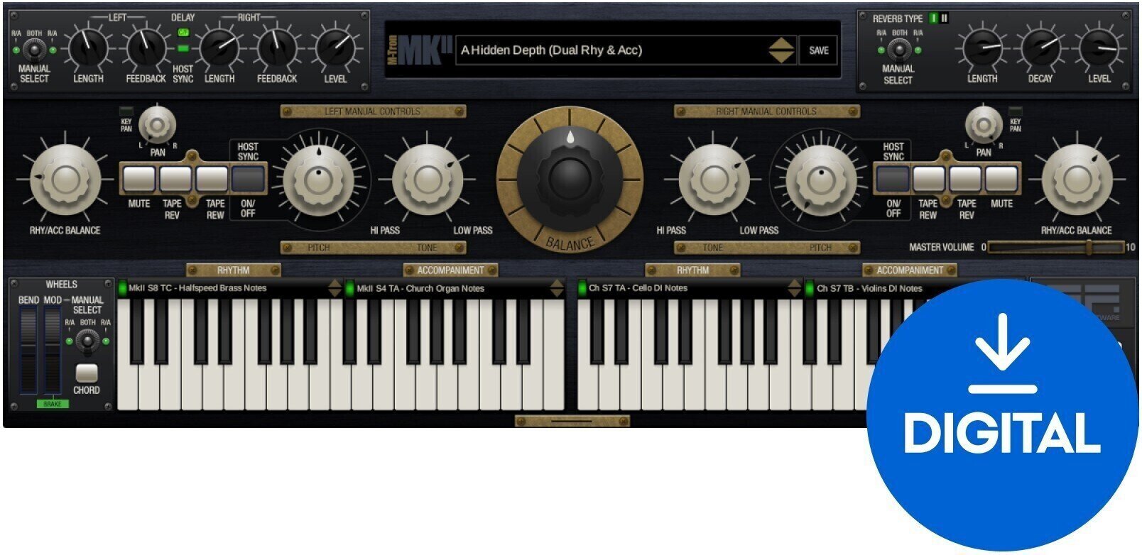 VST Instrument GForce M-Tron MkII (Digitalni izdelek)
