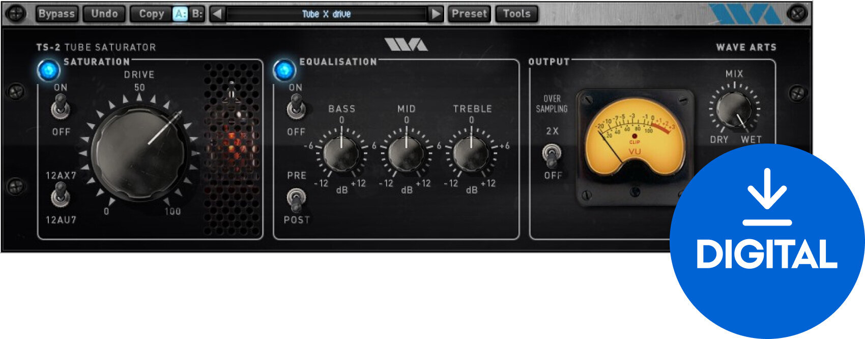 Oprogramowanie studyjne Plug-In efekt Wave Arts Tube Saturator 2 (Produkt cyfrowy)
