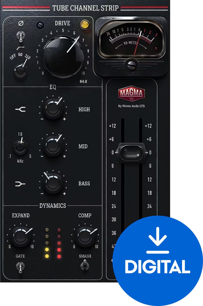 Software Plug-In FX Processor Waves Magma Tube Channel Strip (Digital product)