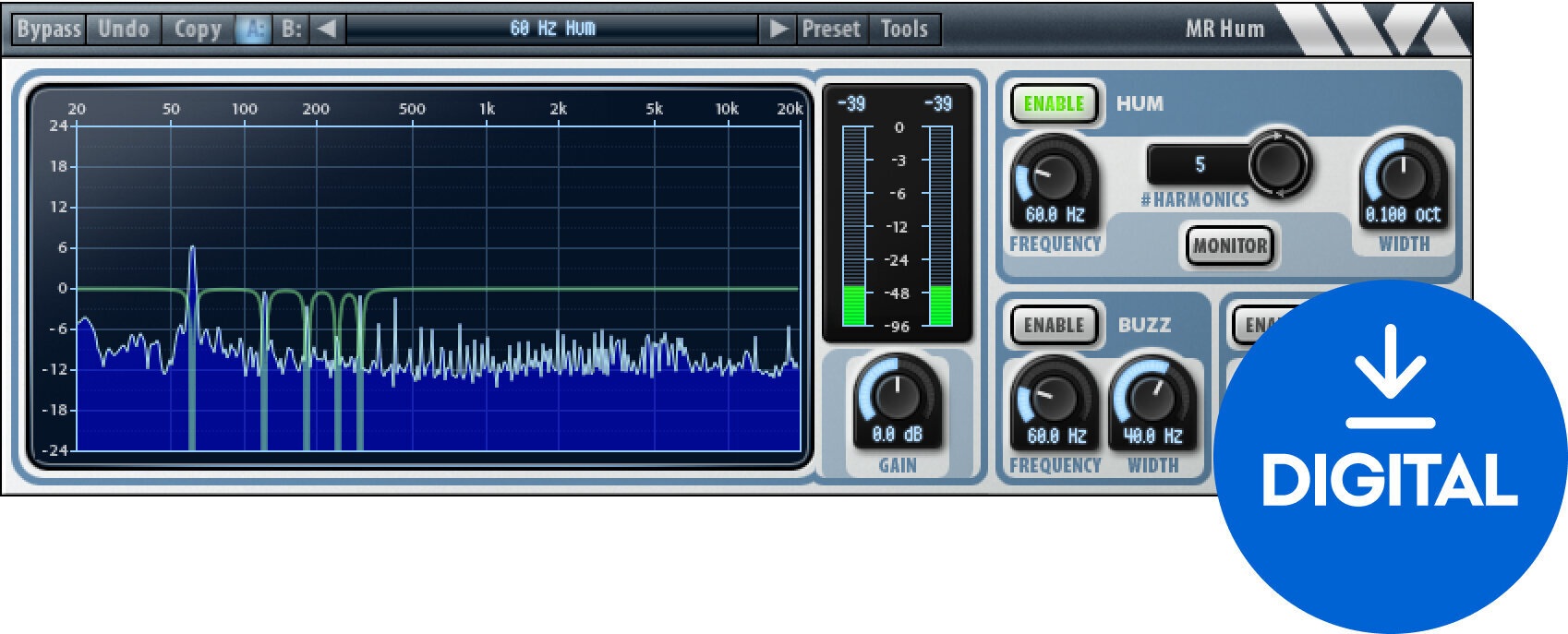 Studio-Effekt-Plugin Wave Arts MR Hum 6 (Digitales Produkt)