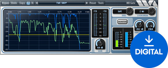 Procesador de efectos de complemento de software Wave Arts MR Gate 6 (Producto digital) - 1