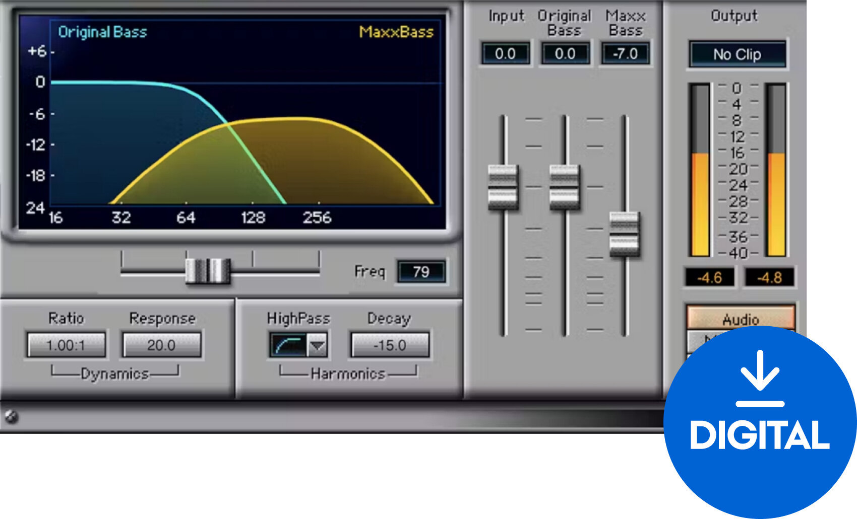 Software Plug-In FX Processor Waves MaxxBass (Digital product)