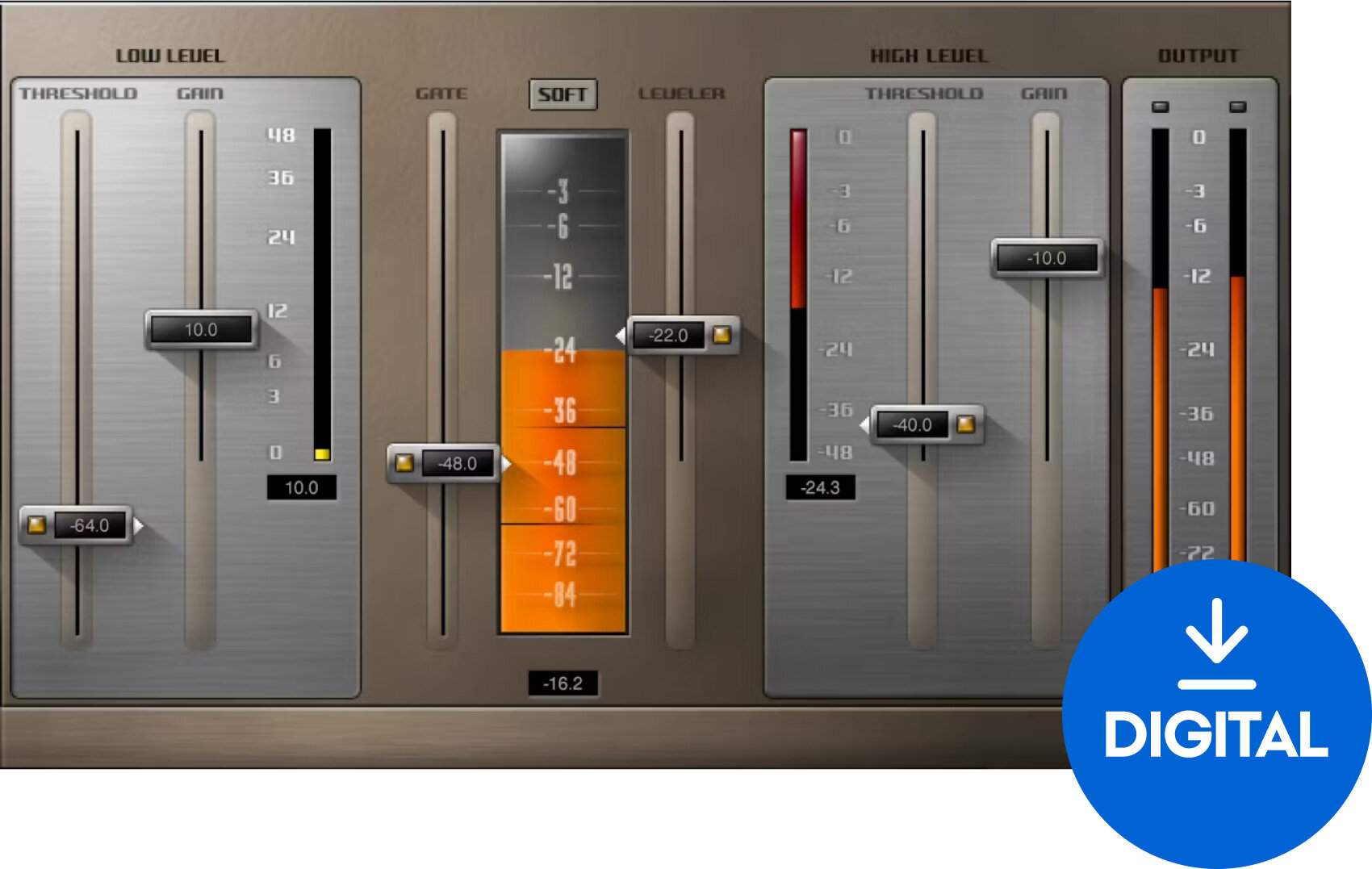 Procesador de efectos de complemento de software Waves MaxxVolume (Producto digital)