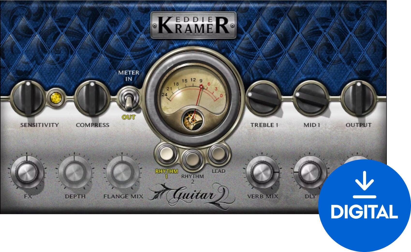 FX protsessori tarkvara pistikprogramm Waves Eddie Kramer Guitar Channel (Digitaalne toode)