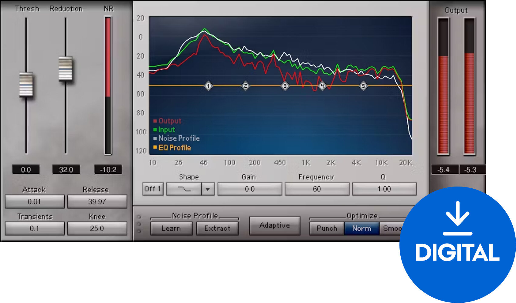 FX-processorer programvaruplugin Waves Z-Noise (Digital produkt)
