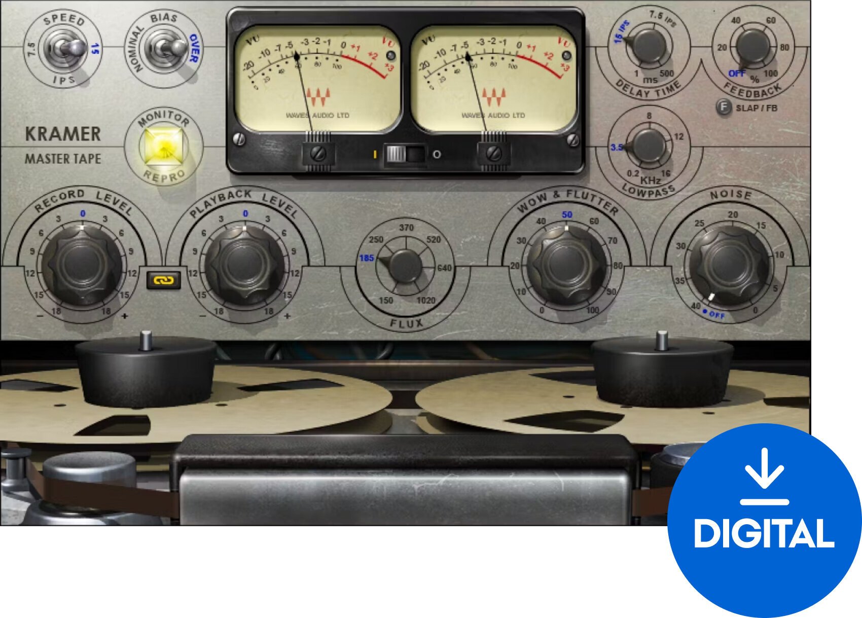 Virtuális effekt Waves Kramer Master Tape (Digitális termék)