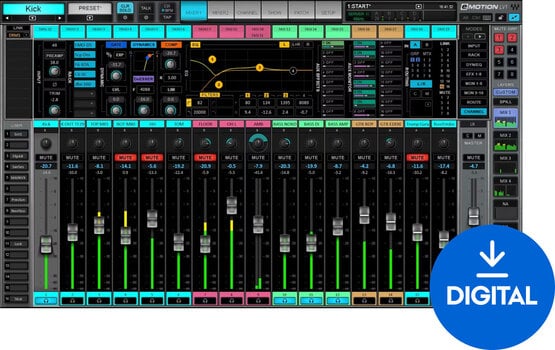 Oprogramowanie studyjne Plug-In efekt Waves eMotion LV1 Live Mixer – 32 St Ch. (Produkt cyfrowy) - 1