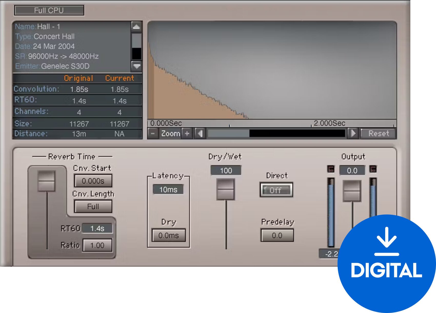 Oprogramowanie studyjne Plug-In efekt Waves IR-L Convolution Reverb (Produkt cyfrowy)
