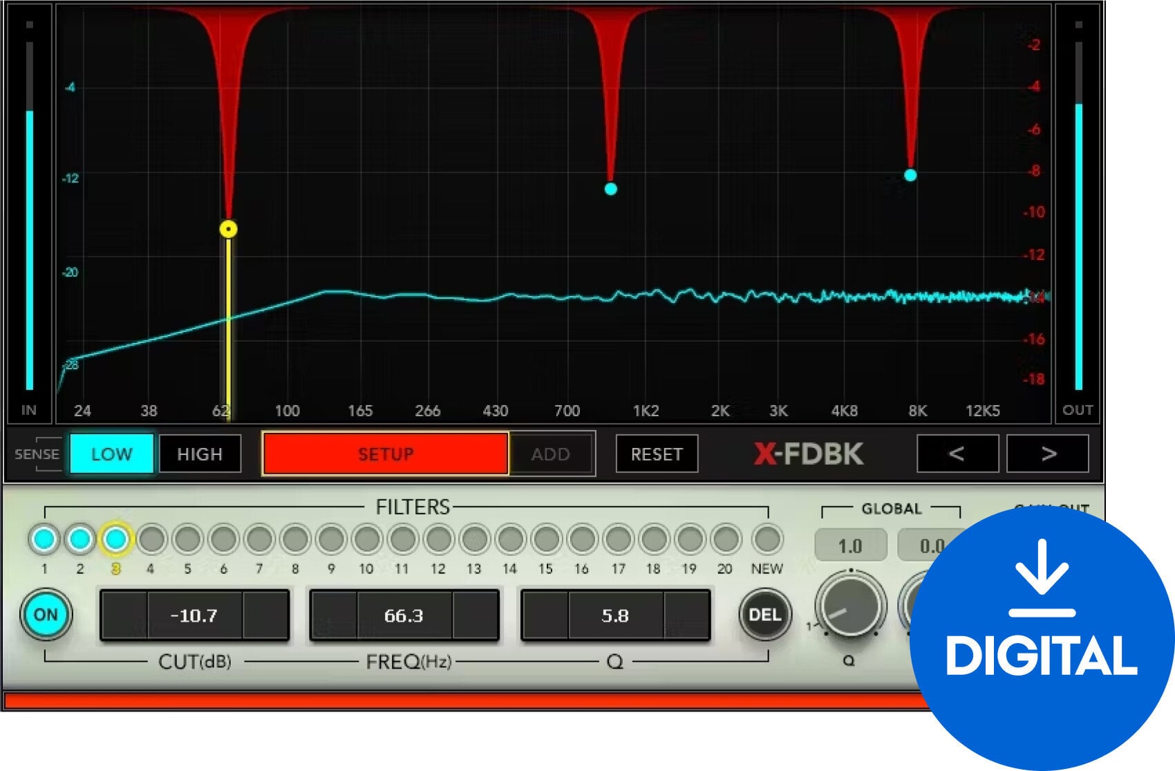 Studio-Effekt-Plugin Waves X-FDBK (Digitales Produkt)