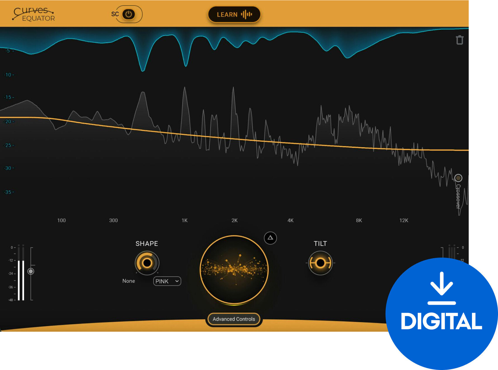 Studio-Effekt-Plugin Waves Curves Equator (Digitales Produkt)