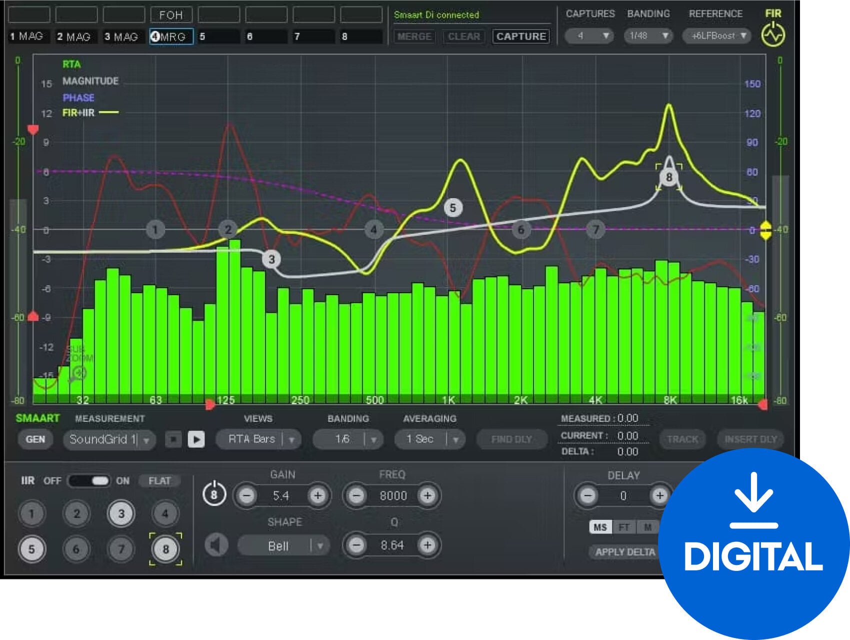 FX-processorer programvaruplugin Waves TRACT System Calibration (Digital produkt)