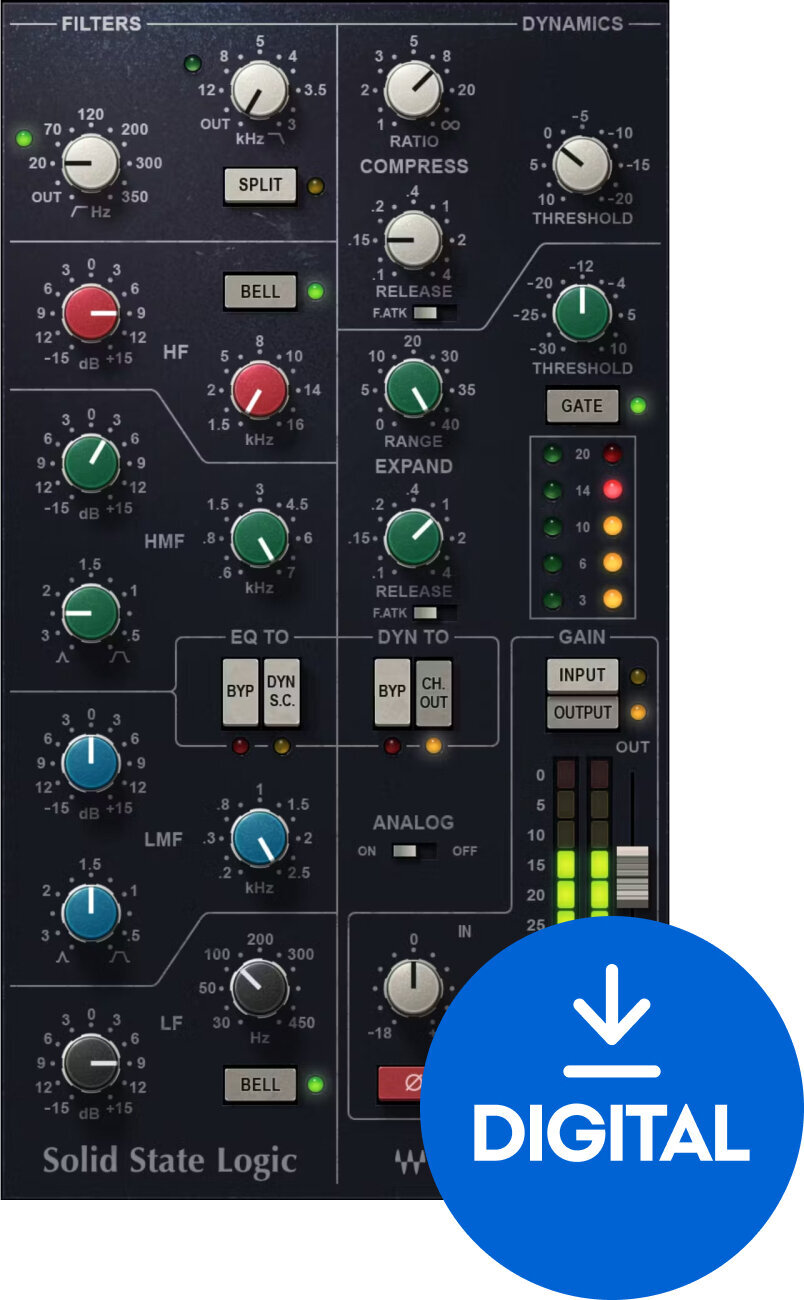 Software Plug-In FX Processor Waves SSL E-Channel (Digital product)