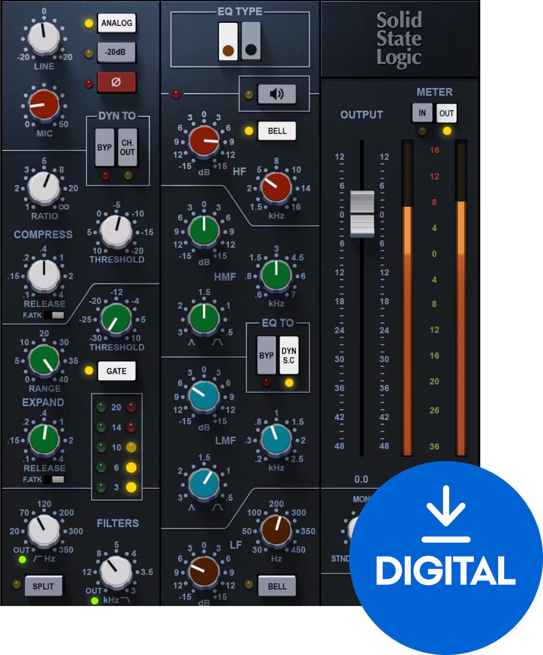 Software Plug-In FX Processor Waves SSL EV2 Channel (Digital product)
