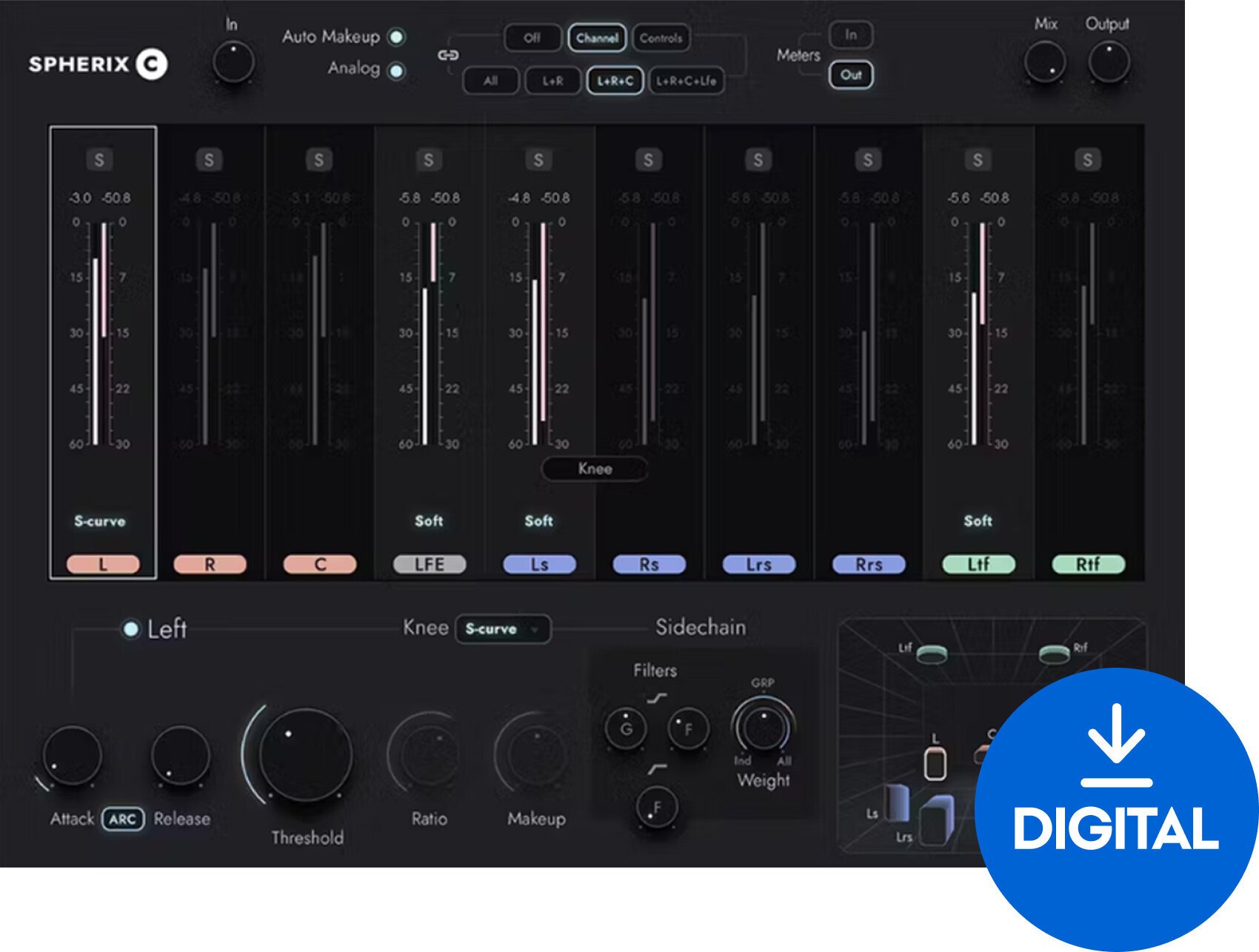 Waves Spherix Immersive Compressor & Limiter (Digitální produkt)