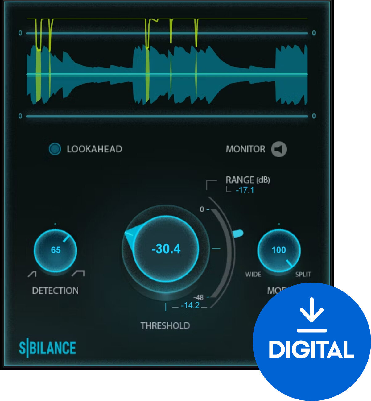 Studiový softwarový Plug-In efekt Waves Sibilance (Digitální produkt)