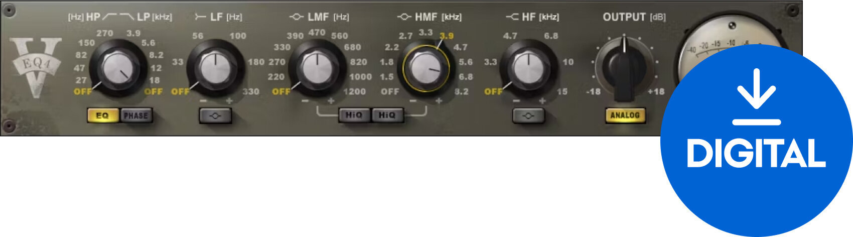 FX-processorer programvaruplugin Waves V-EQ4 (Digital produkt)