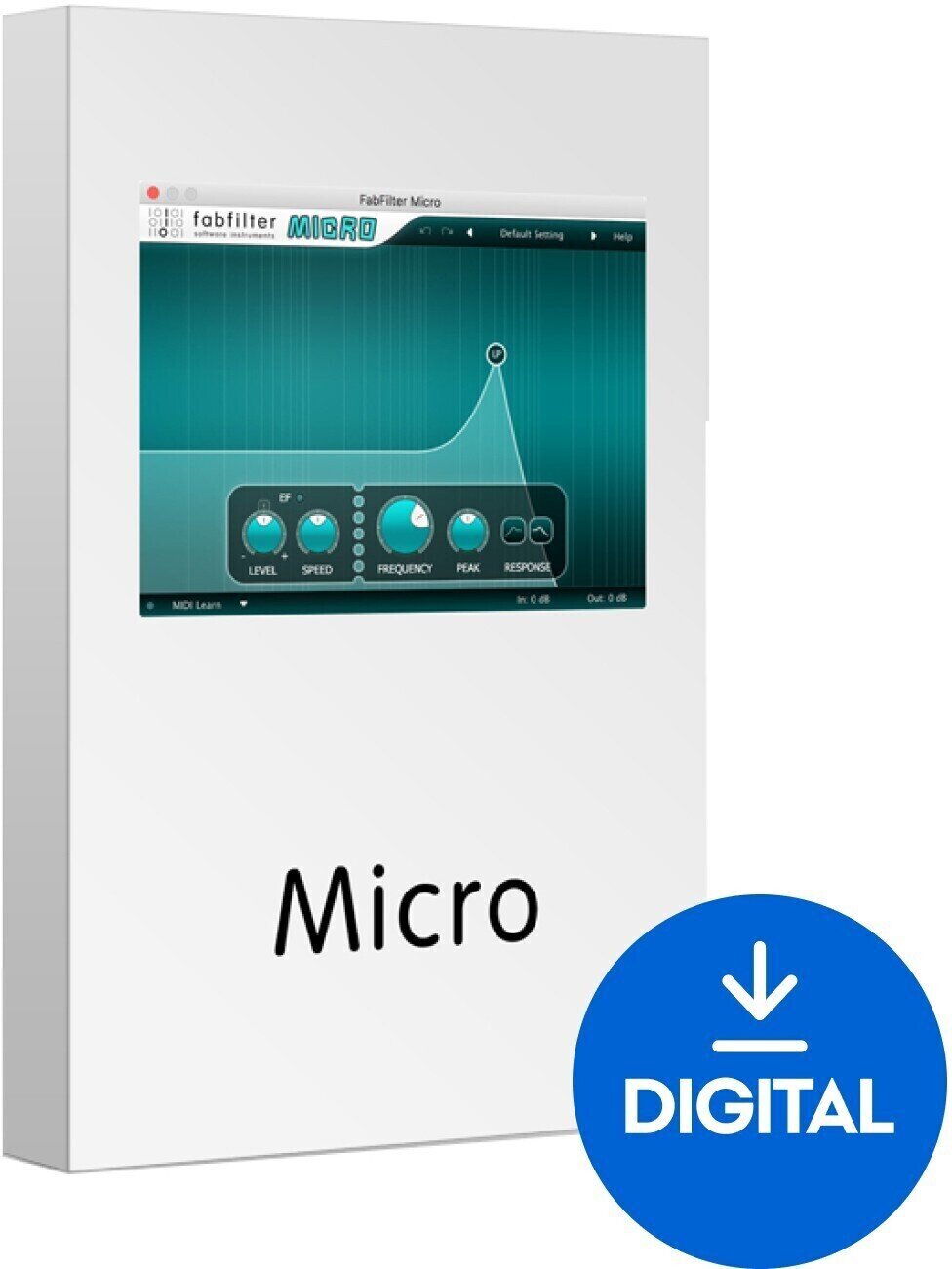 FX protsessori tarkvara pistikprogramm FabFilter Micro (Digitaalne toode)