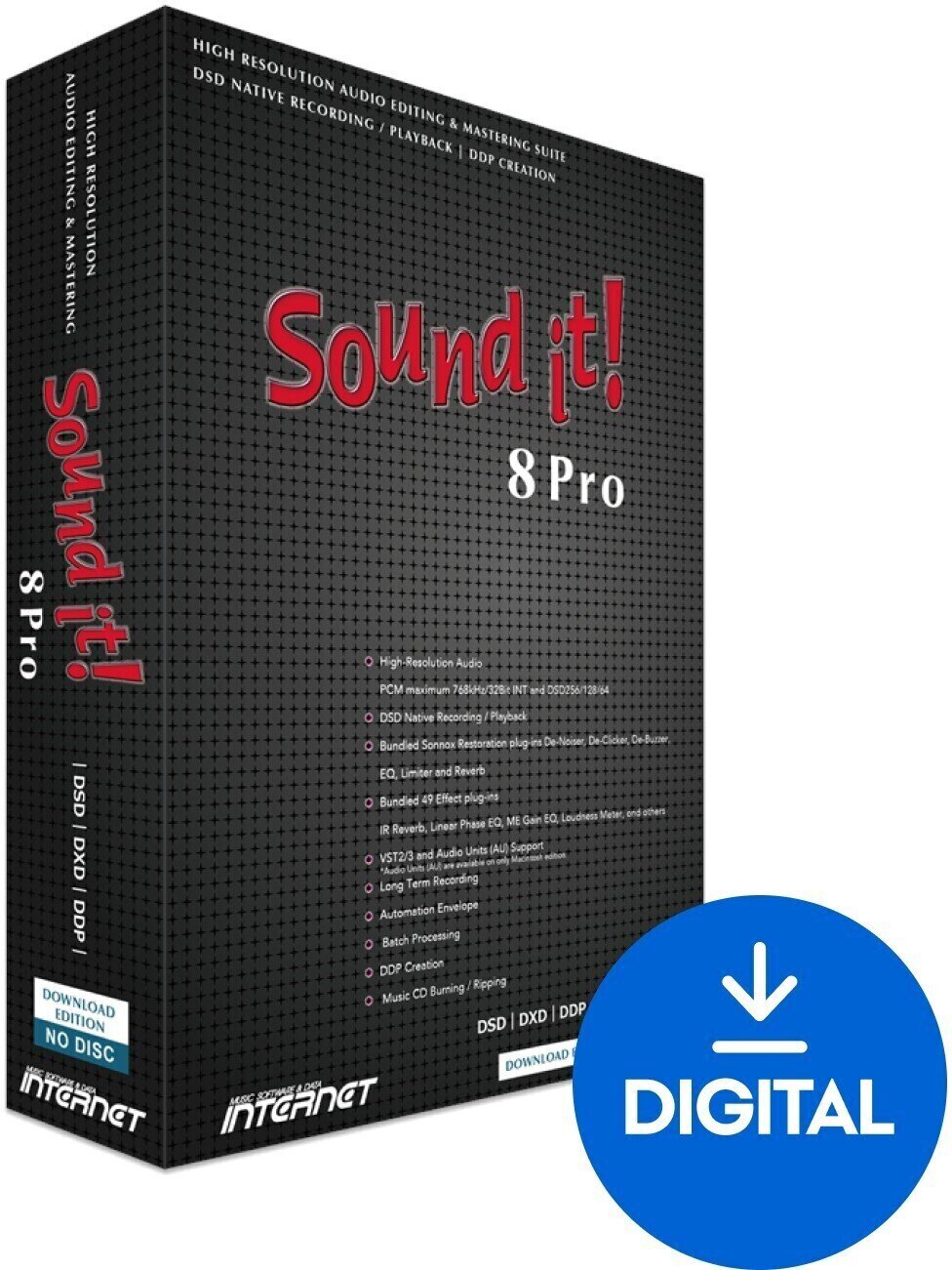 Mastering software Internet Co. Sound it! 8 Pro (Mac) (Digitales Produkt)