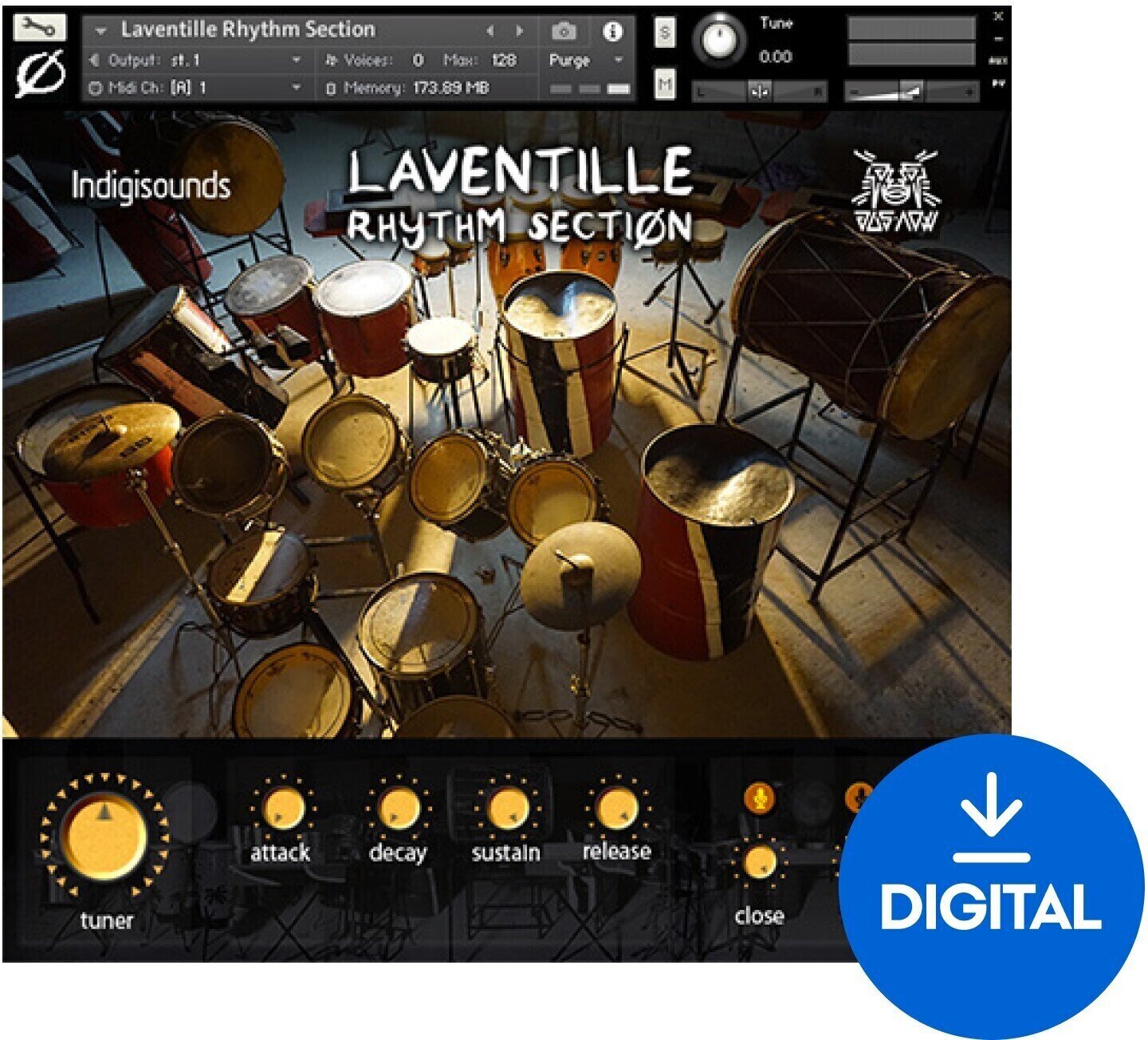 VST Instrument IndigiSounds Laventille Rhythm Section (Produit numérique)